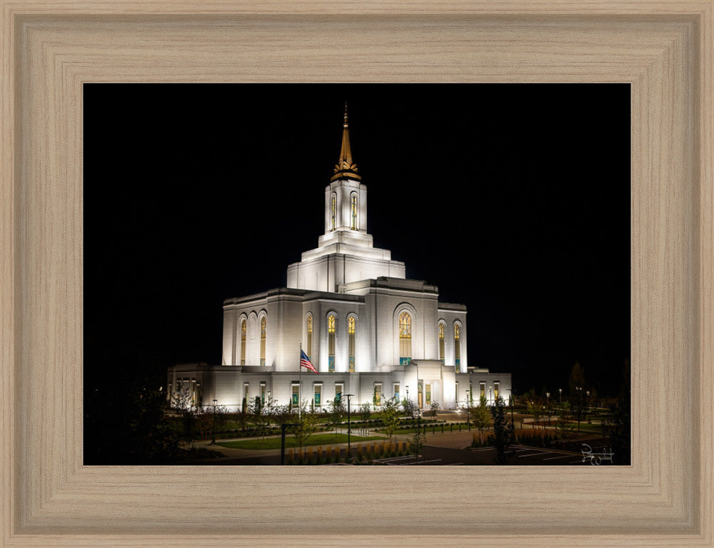 Orem Temple- Behold…. Our Fathers House - framed giclee canvas