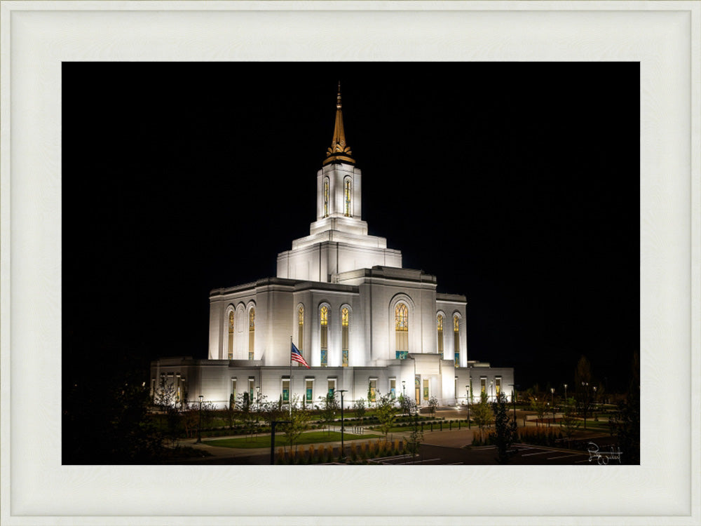 Orem Temple- Behold…. Our Fathers House - framed giclee canvas