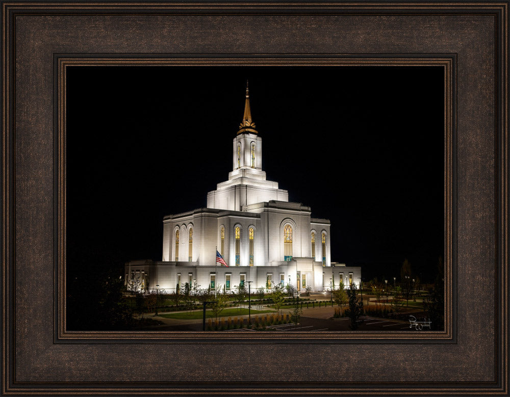 Orem Temple- Behold…. Our Fathers House - framed giclee canvas