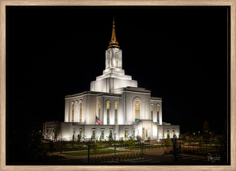 Orem Temple- Behold…. Our Fathers House - framed giclee canvas