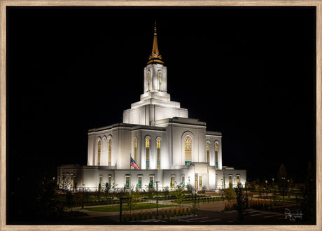 Orem Temple- Behold…. Our Fathers House - framed giclee canvas