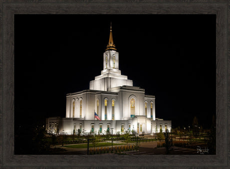 Orem Temple- Behold…. Our Fathers House - framed giclee canvas