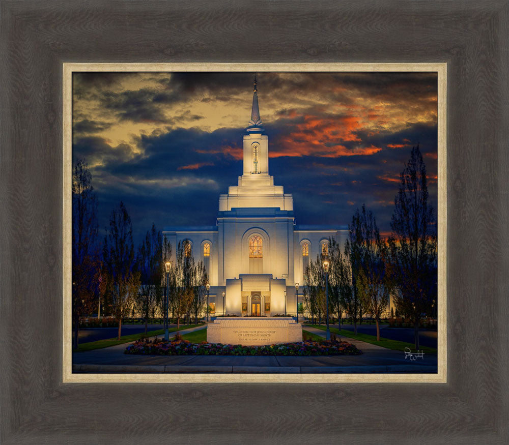 Orem Temple- Spiritual Treasure  - framed giclee canvas