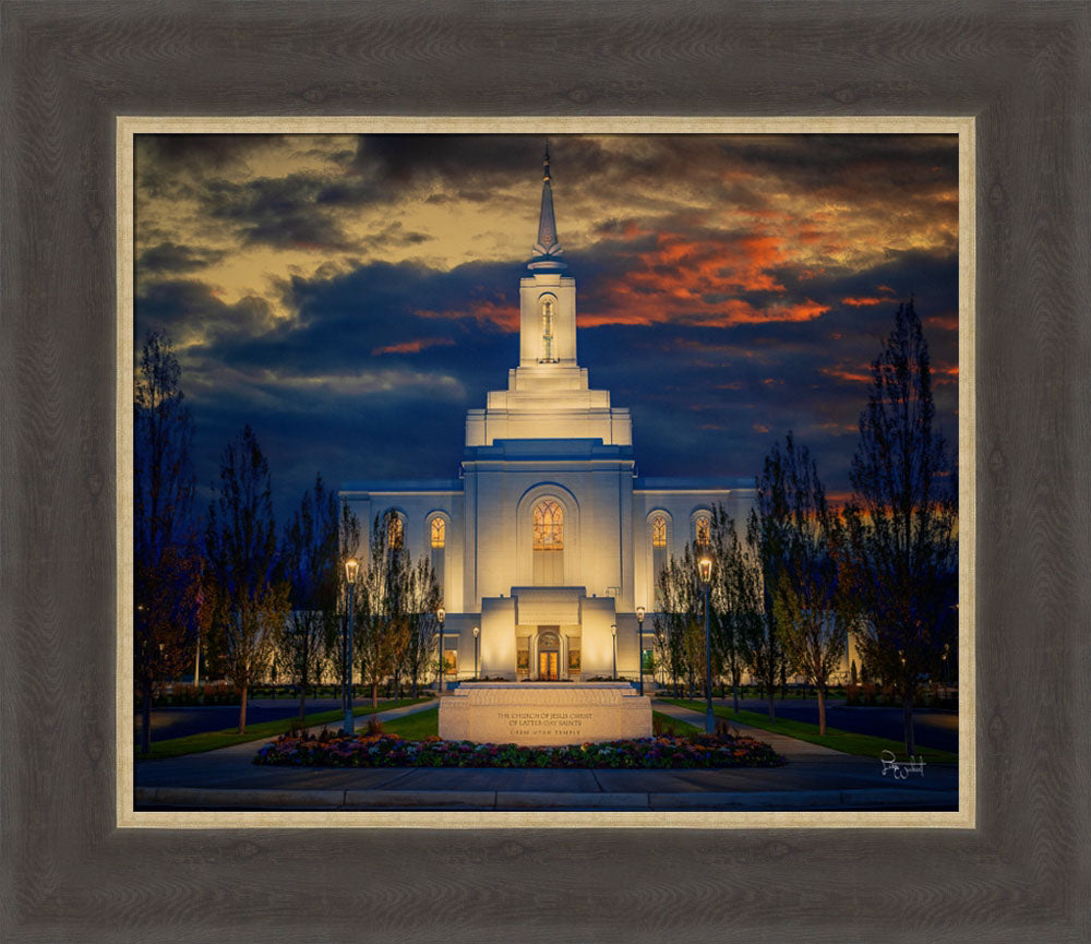 Orem Temple- Spiritual Treasure  - framed giclee canvas