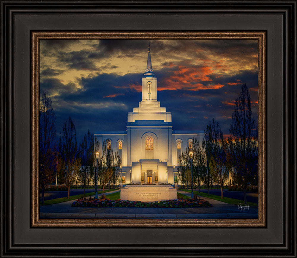 Orem Temple- Spiritual Treasure  - framed giclee canvas