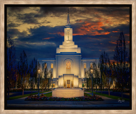 Orem Temple- Spiritual Treasure  - framed giclee canvas