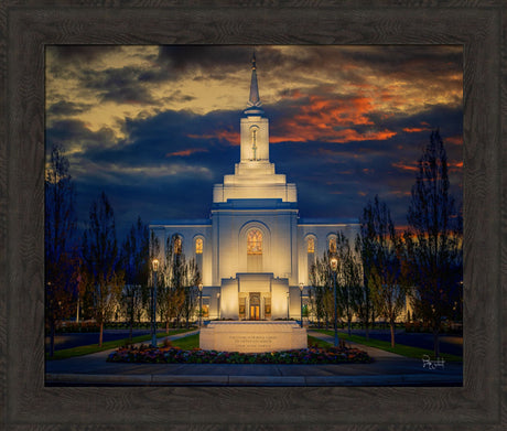 Orem Temple- Spiritual Treasure  - framed giclee canvas