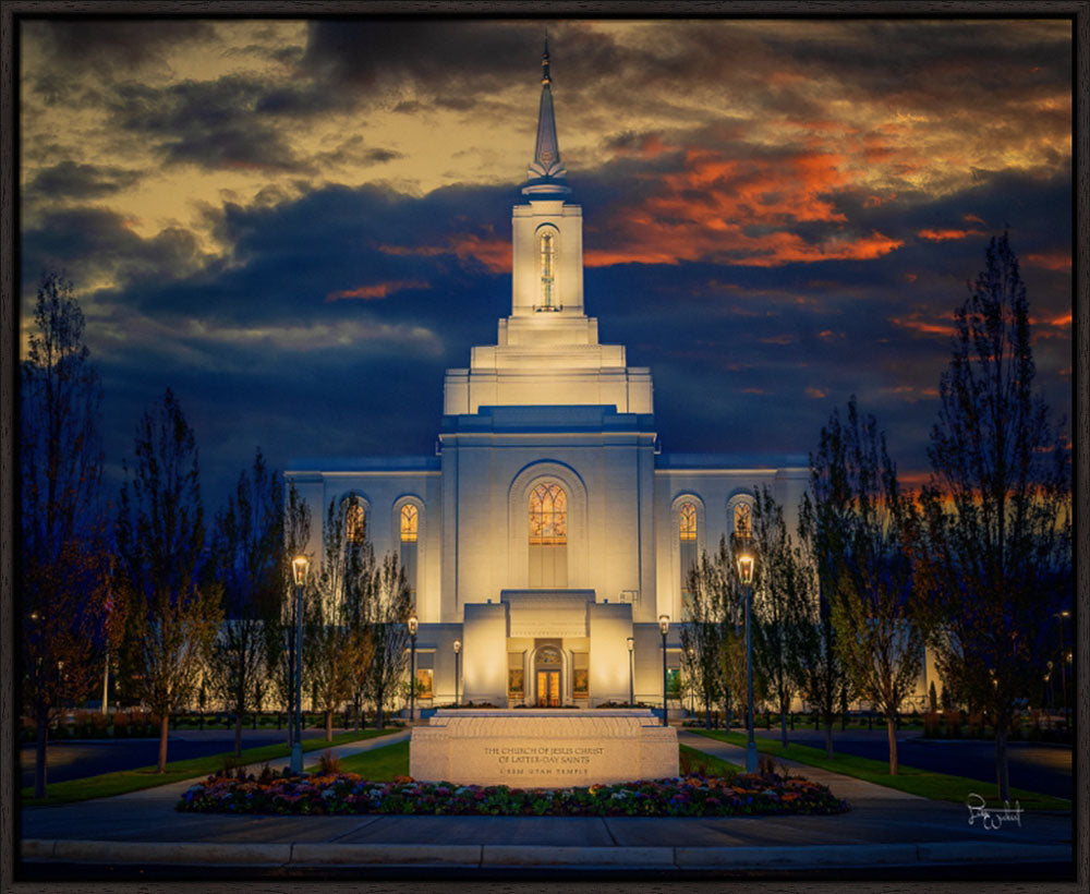 Orem Temple- Spiritual Treasure  - framed giclee canvas