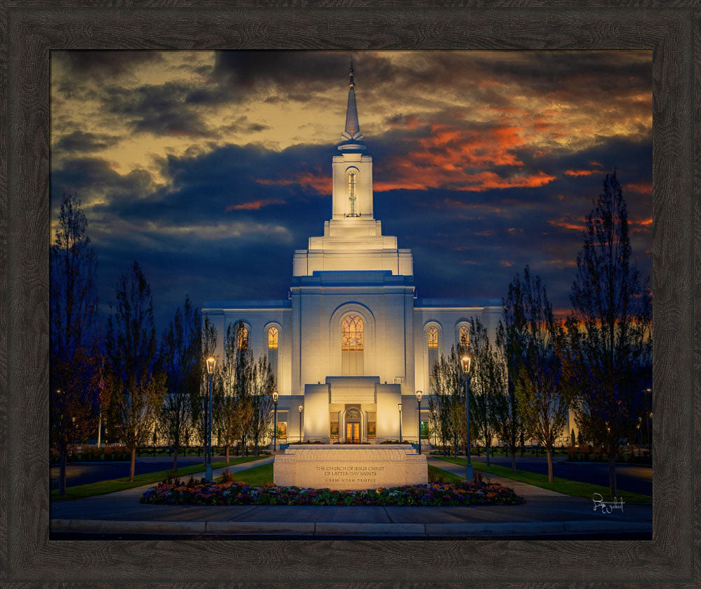 Orem Temple- Spiritual Treasure  - framed giclee canvas