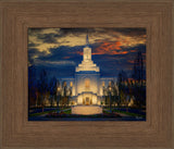 Orem Temple- Spiritual Treasure  - framed giclee canvas