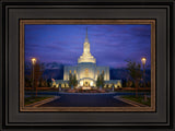 Orem Temple- With Eye Single to the Glory of God  - framed giclee canvas