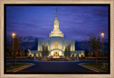 Orem Temple- With Eye Single to the Glory of God  - framed giclee canvas