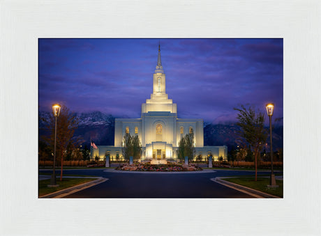 Orem Temple- With Eye Single to the Glory of God  - framed giclee canvas