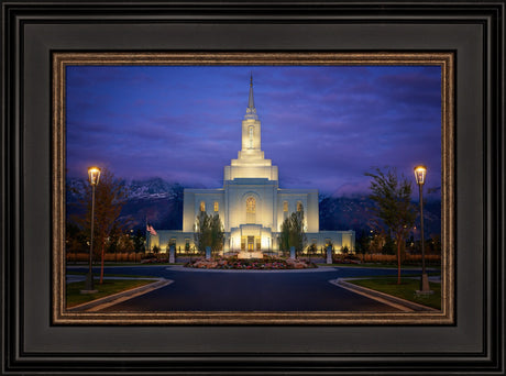 Orem Temple- With Eye Single to the Glory of God  - framed giclee canvas