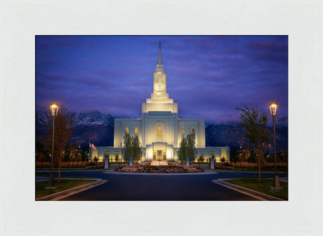 Orem Temple- With Eye Single to the Glory of God  - framed giclee canvas