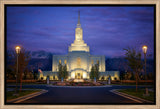 Orem Temple- With Eye Single to the Glory of God  - framed giclee canvas