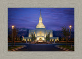 Orem Temple- With Eye Single to the Glory of God  - framed giclee canvas