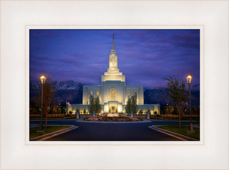 Orem Temple- With Eye Single to the Glory of God  - framed giclee canvas