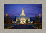 Orem Temple- With Eye Single to the Glory of God  - framed giclee canvas