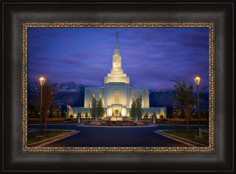 Orem Temple- With Eye Single to the Glory of God  - framed giclee canvas