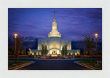 Orem Temple- With Eye Single to the Glory of God  - framed giclee canvas