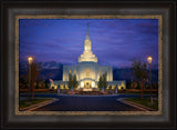 Orem Temple- With Eye Single to the Glory of God  - framed giclee canvas