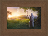 Beautiful Upon the Mount - framed giclee canvas