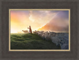 Greener Pastures - framed giclee canvas