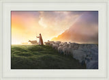 Greener Pastures - framed giclee canvas