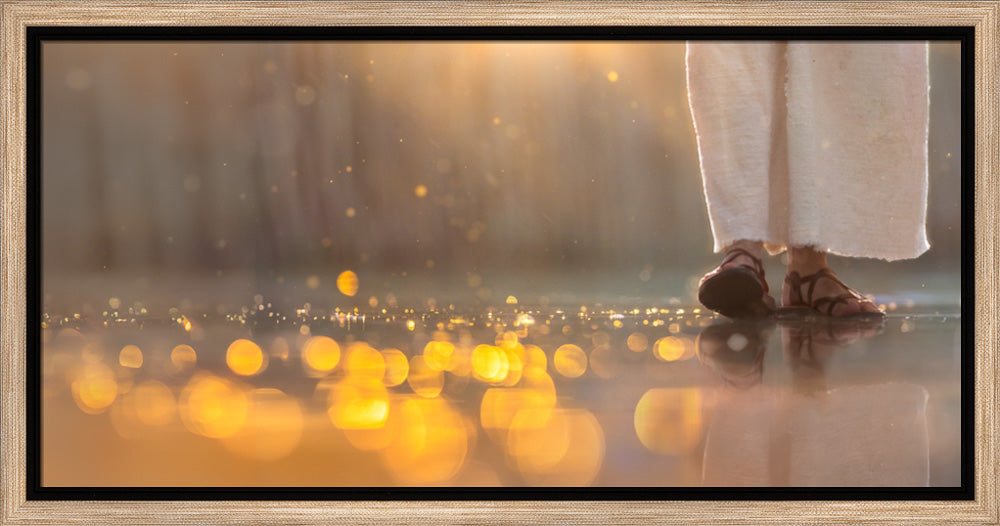 Walk In Faith - framed giclee canvas