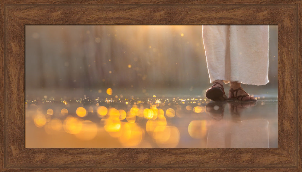 Walk In Faith - framed giclee canvas