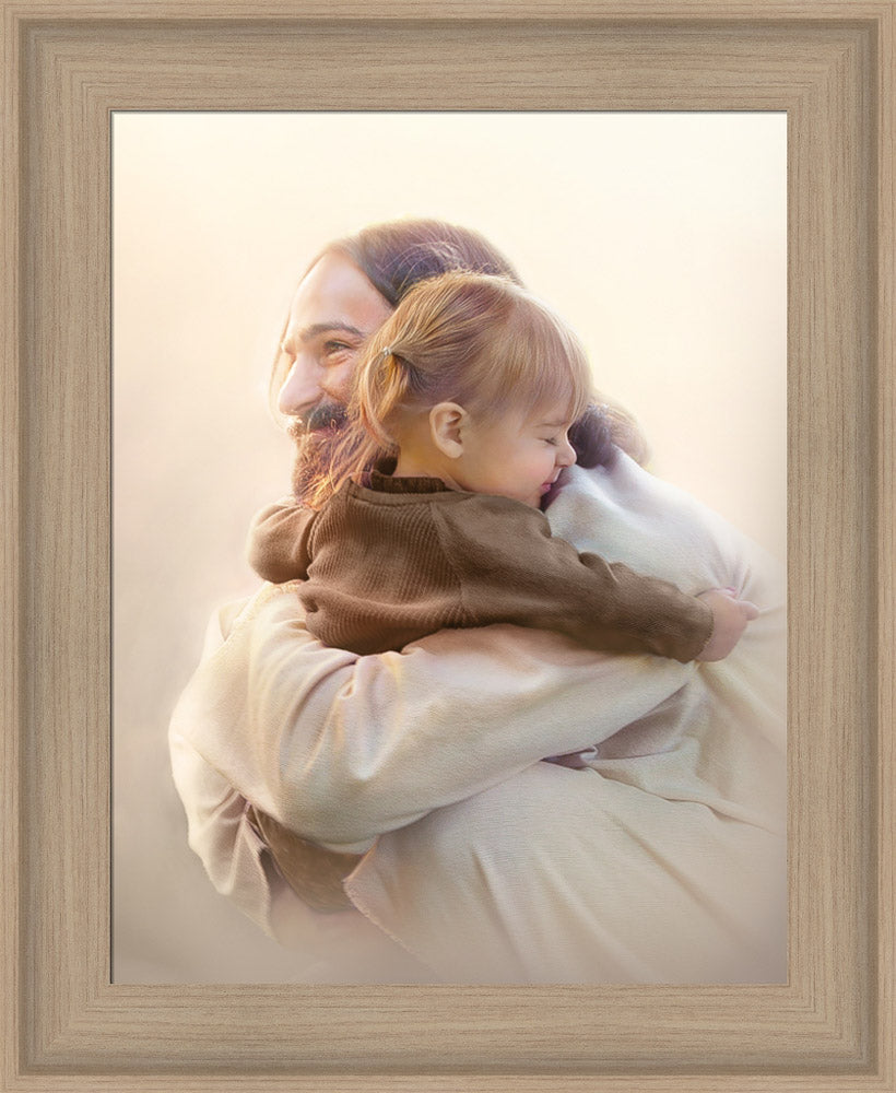 As A Child - framed giclee canvas