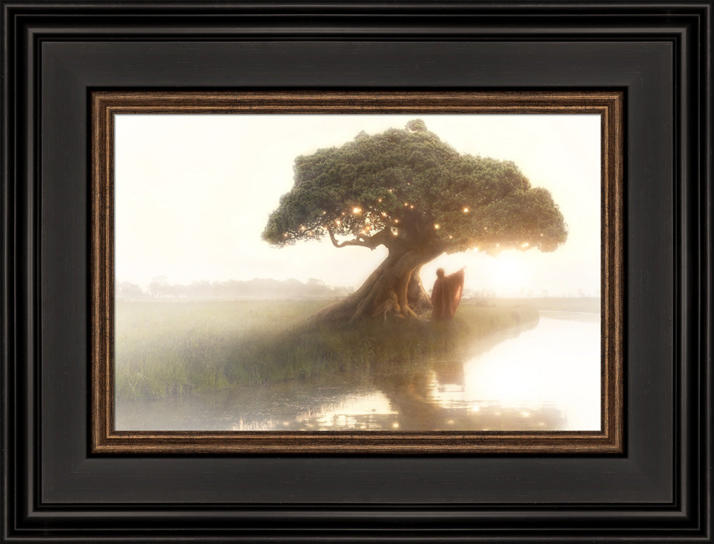 Weary Traveler - framed giclee canvas