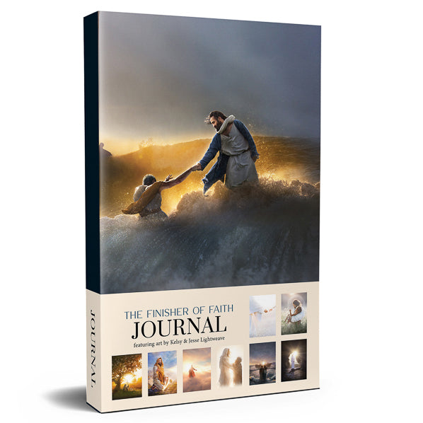 The Finisher of Faith Christian Journal by Kelsy and Jesse Lightweave 6x8.5" soft cover lined notebook