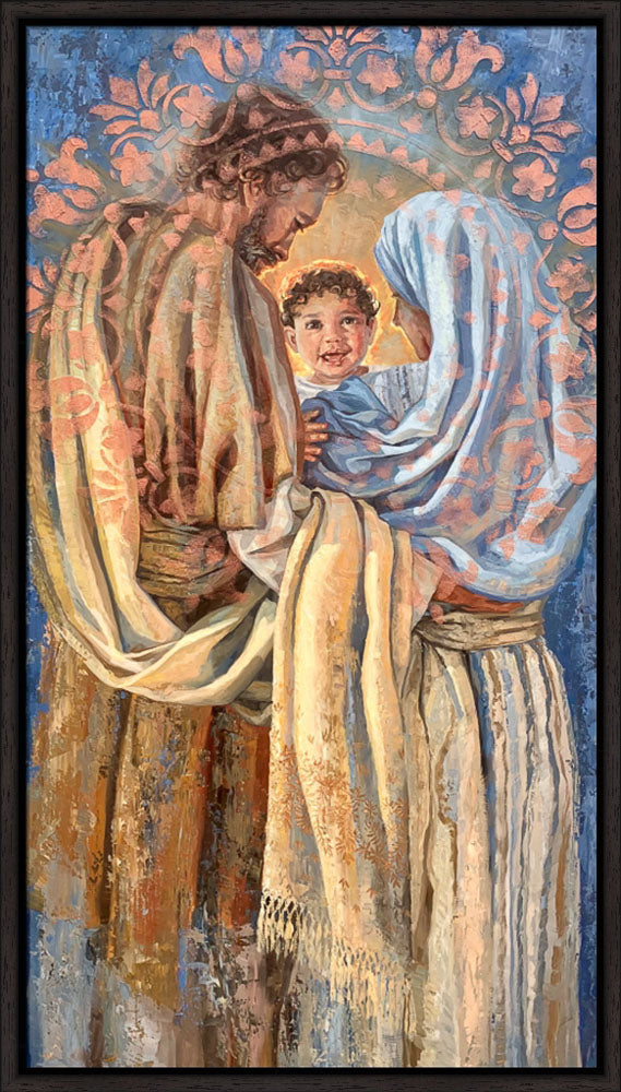 The Holy Family - framed giclee canvas