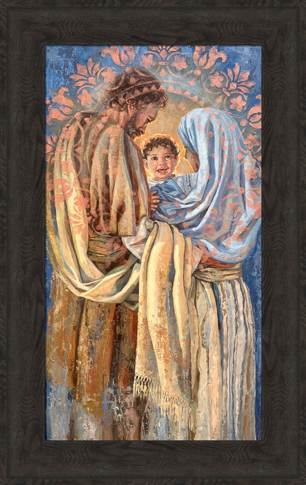 The Holy Family - framed giclee canvas