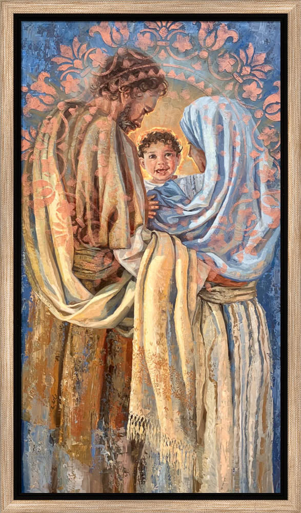 The Holy Family - framed giclee canvas