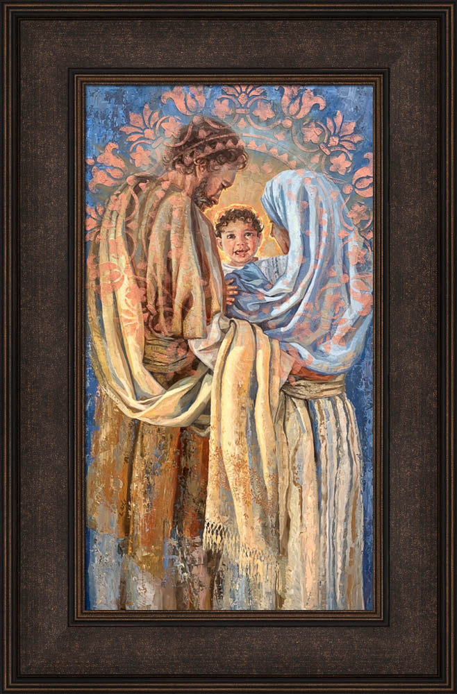 The Holy Family - framed giclee canvas