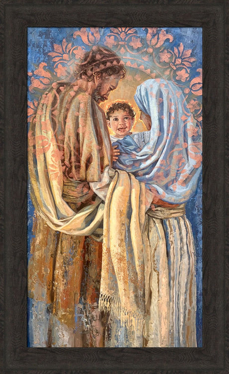 The Holy Family - framed giclee canvas