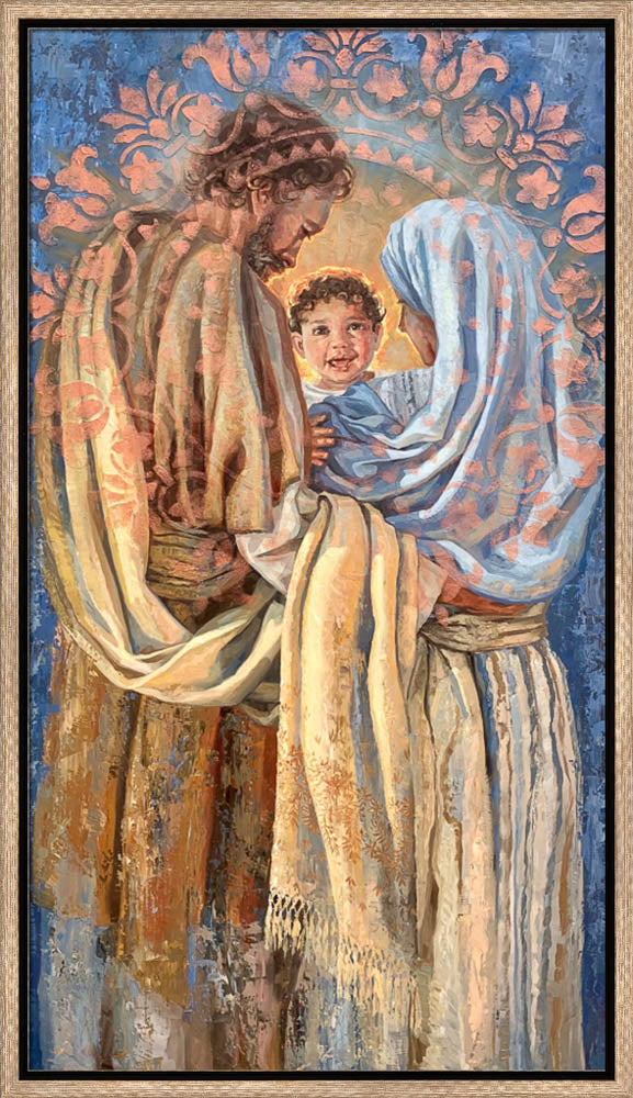 The Holy Family - framed giclee canvas