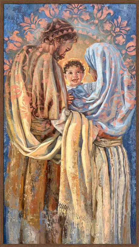 The Holy Family - framed giclee canvas