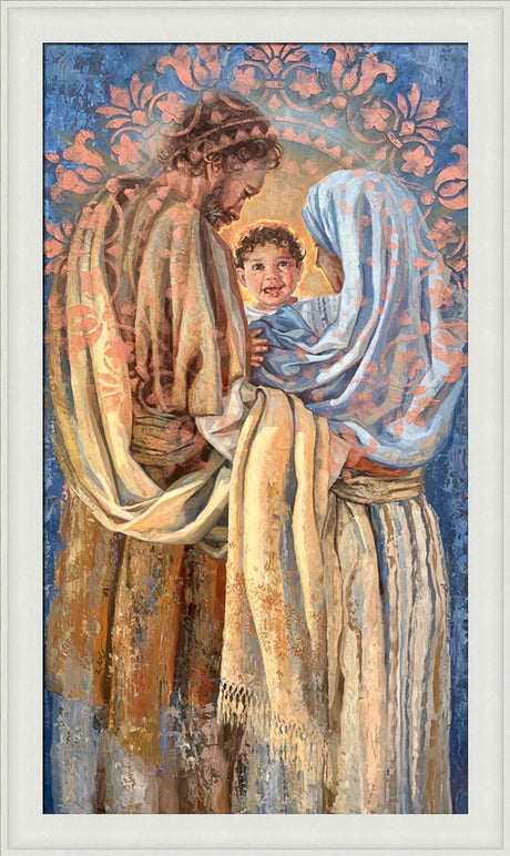 The Holy Family - framed giclee canvas