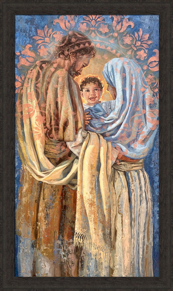 The Holy Family - framed giclee canvas