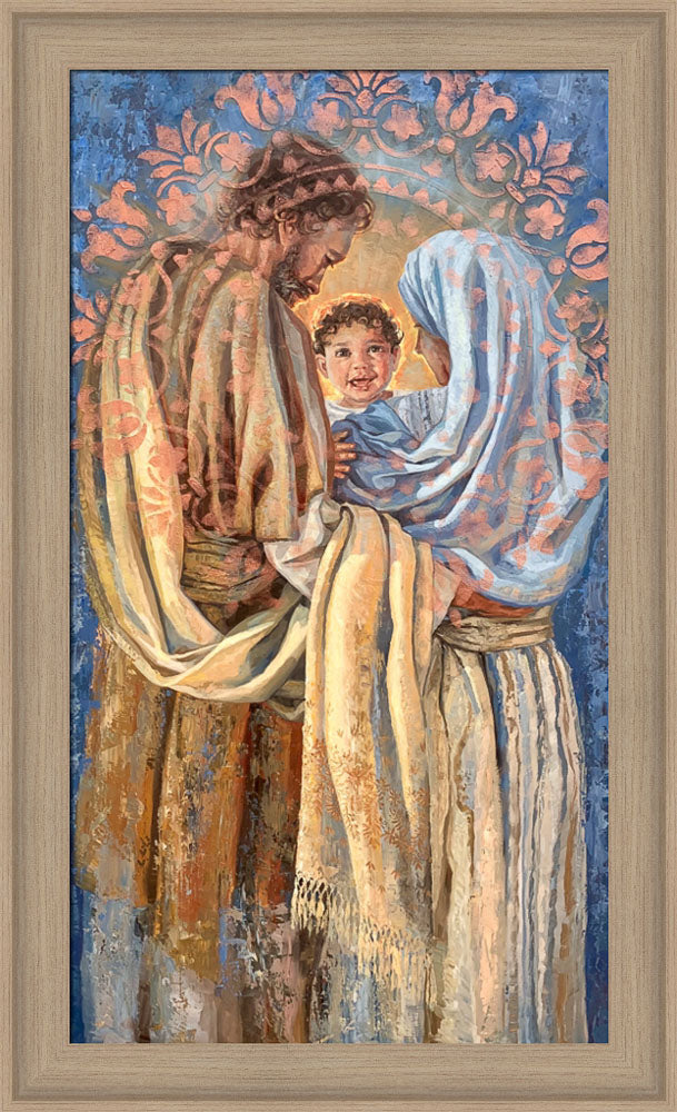 The Holy Family - framed giclee canvas