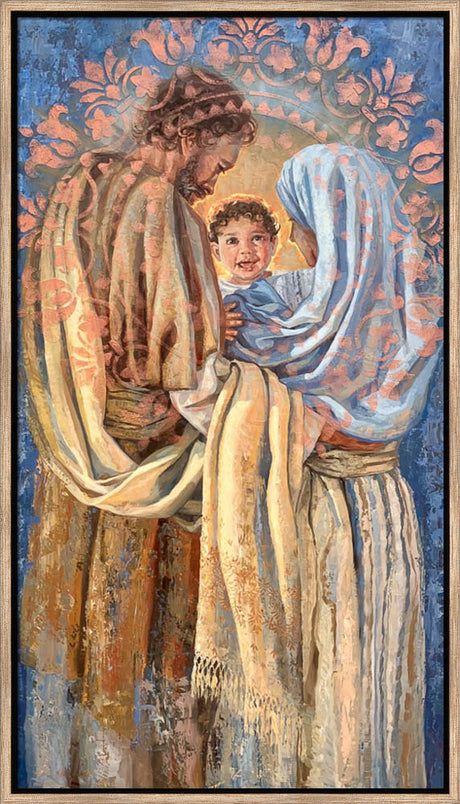 The Holy Family - framed giclee canvas