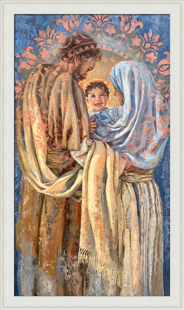 The Holy Family - framed giclee canvas