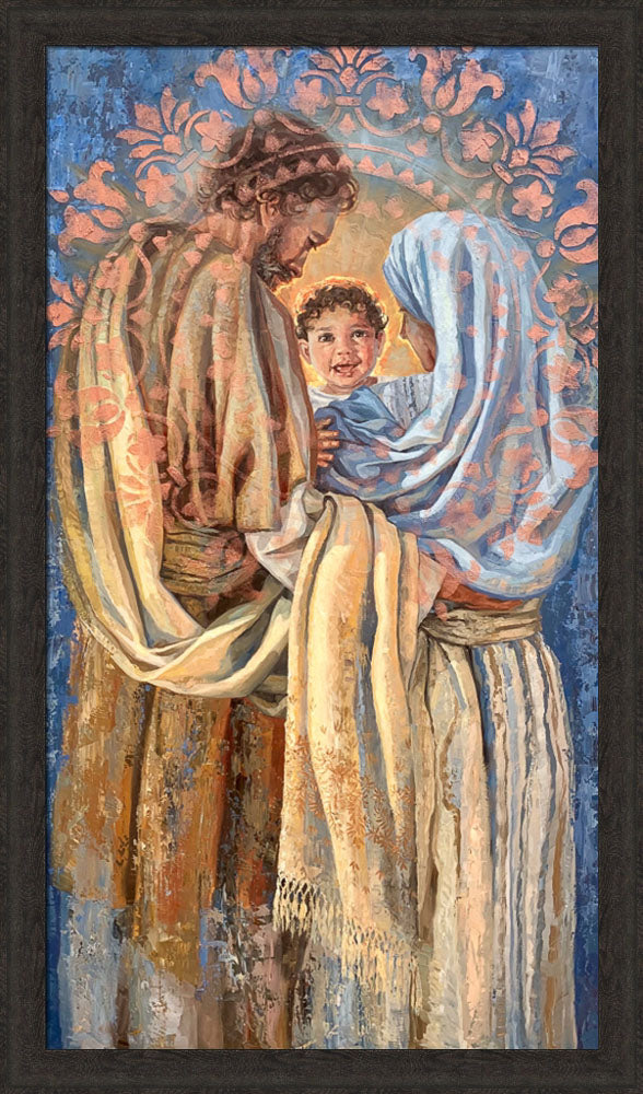 The Holy Family - framed giclee canvas