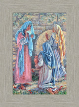 Seeking Christ - framed giclee canvas