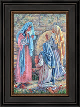 Seeking Christ - framed giclee canvas