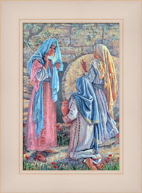 Seeking Christ - framed giclee canvas